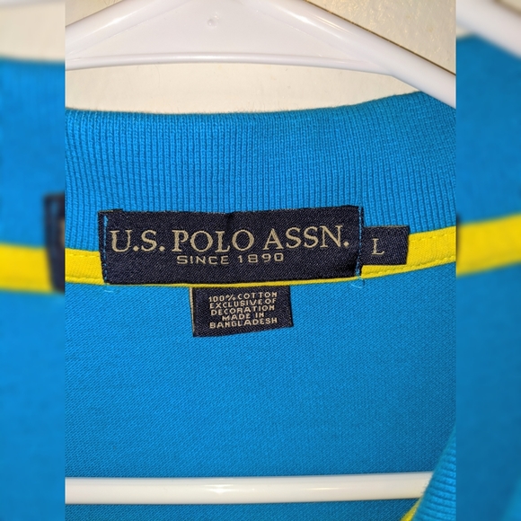 ‼️‼️U. S. Polo Assn. Men's Large Shirt | Blue - Picture 4 of 4